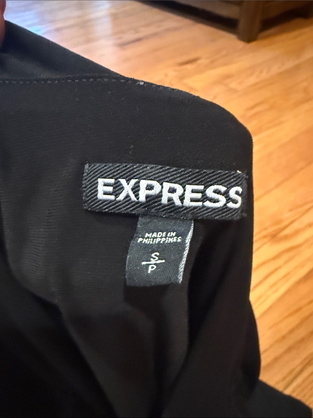 Express Black Ruffle Tank Top - Picture 2 of 4
